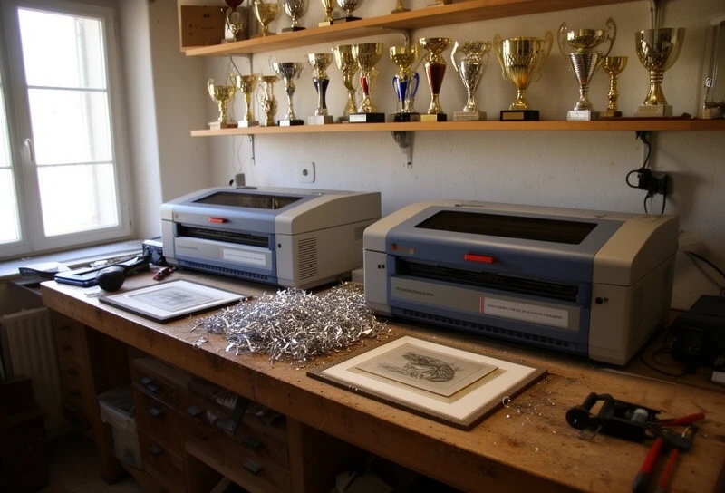 Atelier Gravure Store à Orvault — machines et établi