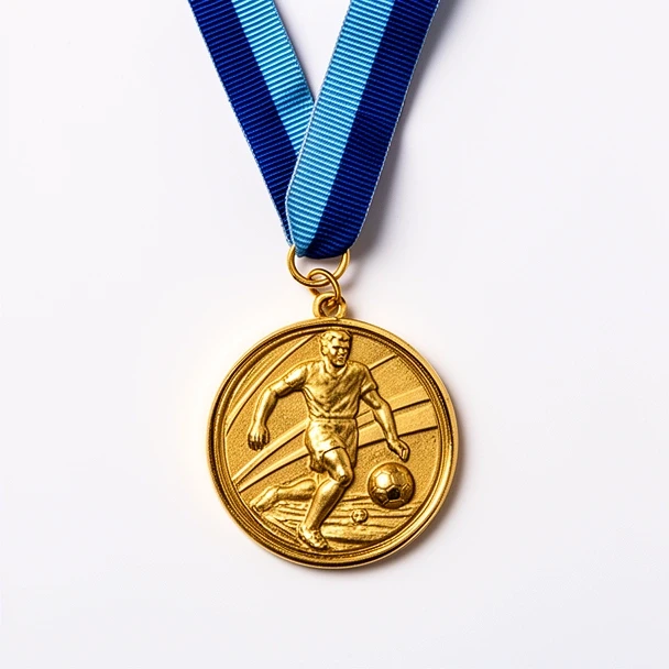 Médaille dorée football
