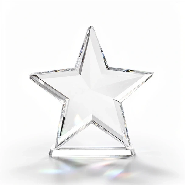 Trophée cristal étoile
